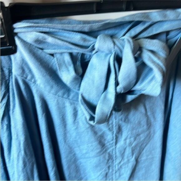 New Free People Convertible Skirt Dress Blue S - Picture 3 of 8